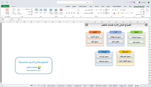 تصميم نماذج اكسل مخصصة