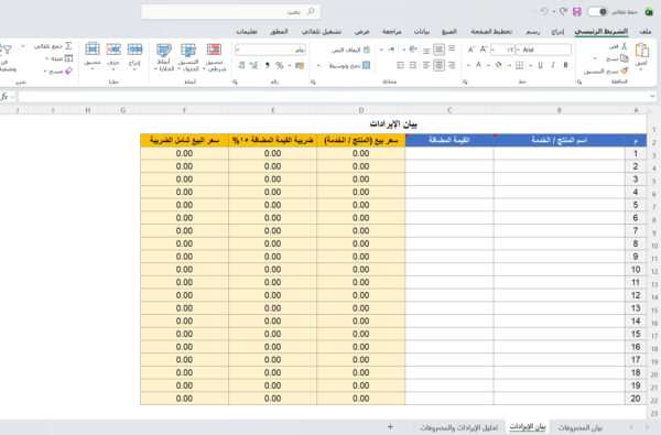 تحليل الإيرادات والمصروفات
