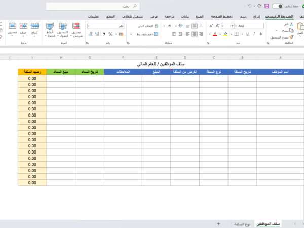 سلف الموظفين