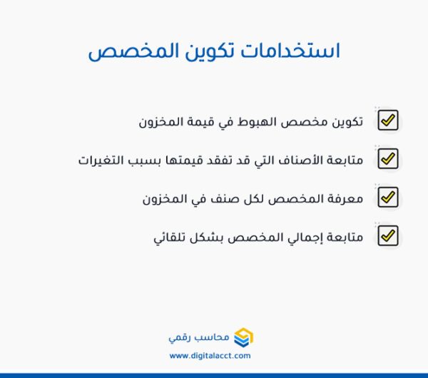 مخصص الهبوط في قيمة المخزون