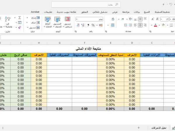 متابعة الأداء المالي
