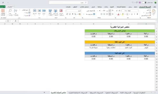 الميزانية التقديرية