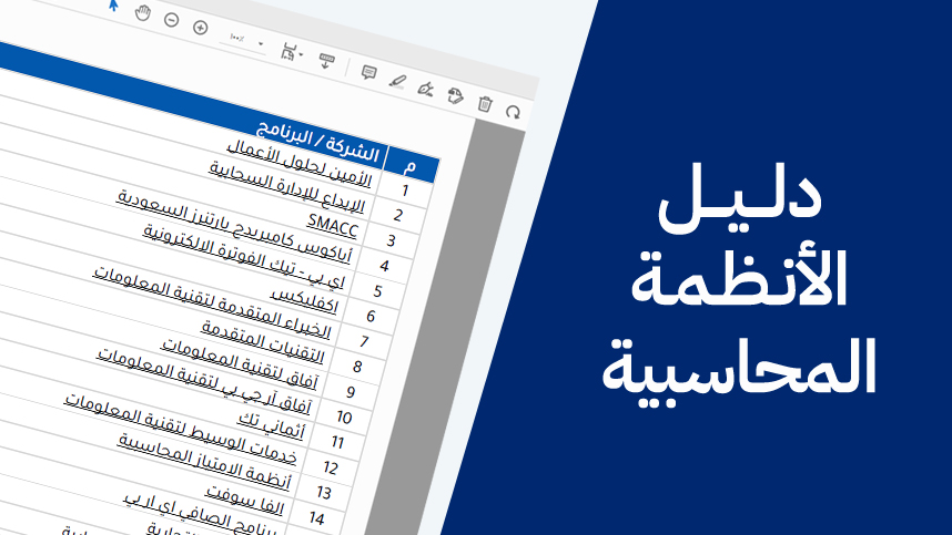 دليل الأنظمة المحاسبية